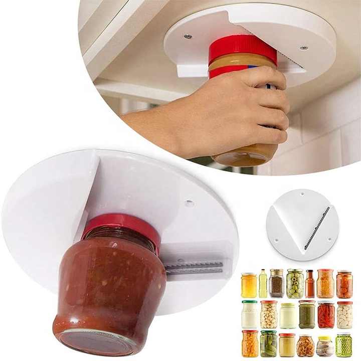 Jar Opener,Under Cabinet Jar Lid & Bottle Opener