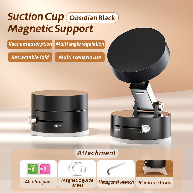 Magnetic suction mobile phone holder