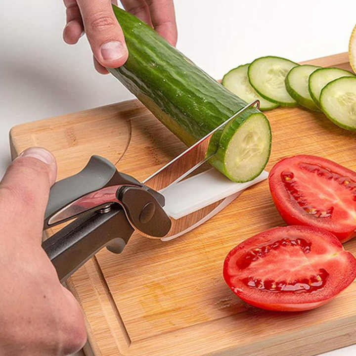 Food Cutter Chopper Clever Stainless Steel Knife