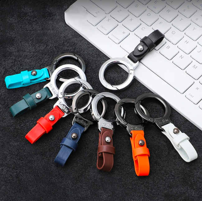 CAR KEYCHAIN HIGH END LEATHER KEYRING