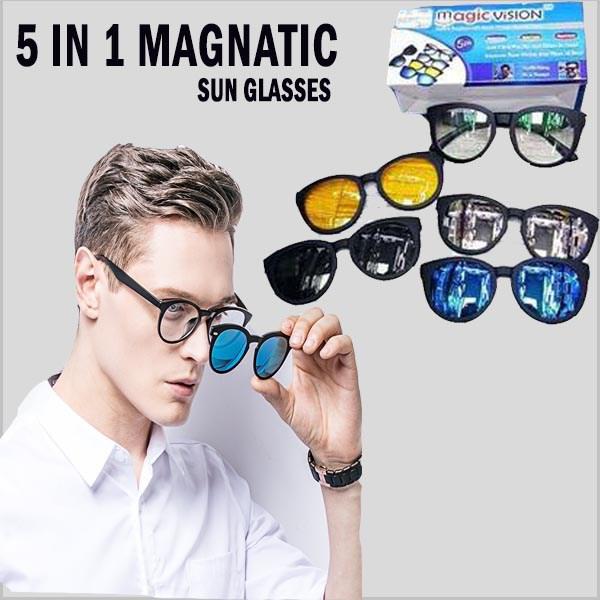 5 in 1 Magnetic sunglasses