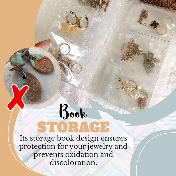 Transparent Jewellery Storage Book Set