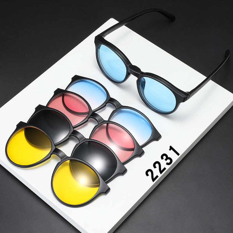 5 in 1 Magnetic sunglasses