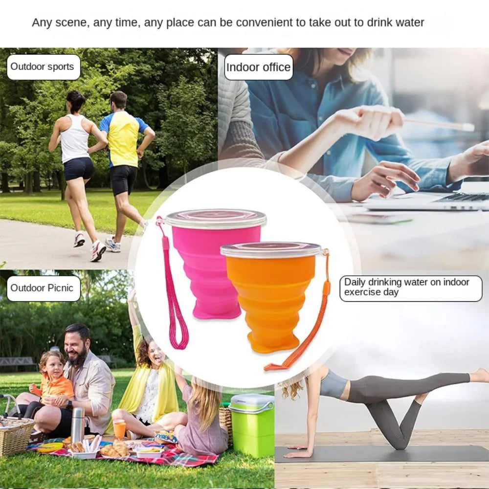 Portable Silicone Cup for On-the-Go Convenience